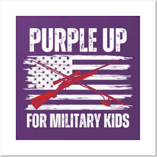 Purple-Up-For-Military-Kids Posters and Art